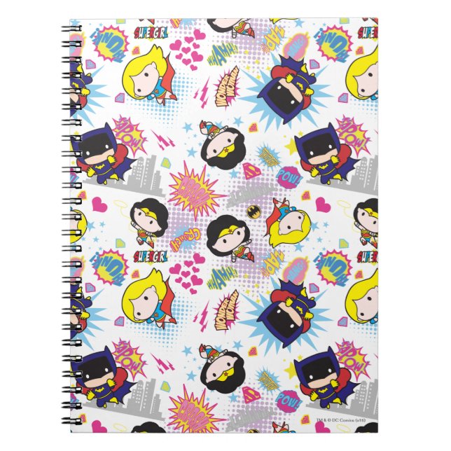 Cuaderno Patrón de Super Heroína Chibi (Frente)