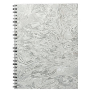 Cuaderno Patrón de superficie de mármol gris