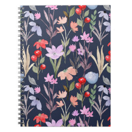 Cuaderno Patrón de superficie floral Moda Botánica