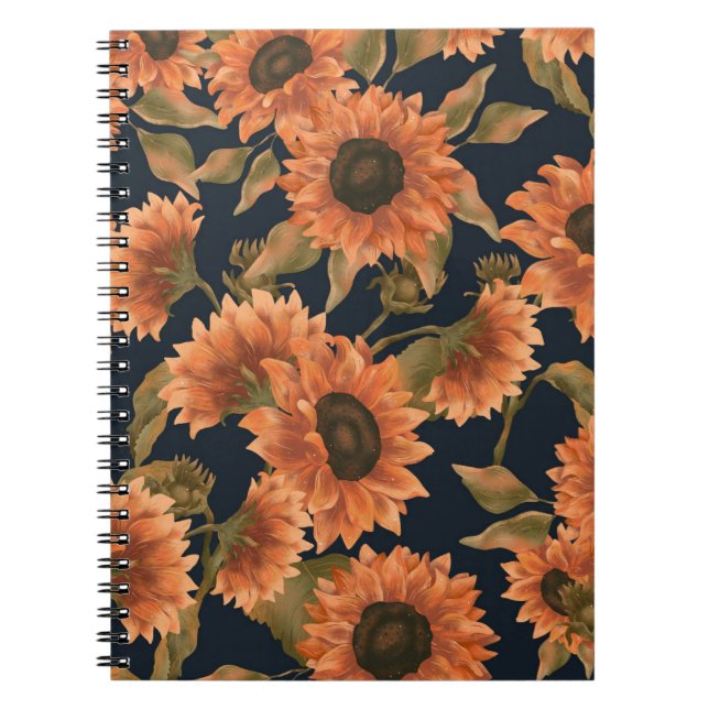 Cuaderno Patrón de superficie floral-Moda Decorativa tropic (Frente)