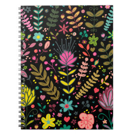 Cuaderno Patrón de superficie floral - Papel de escritorio