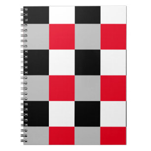 Cuaderno Patrón de tablero de ajedrez editable