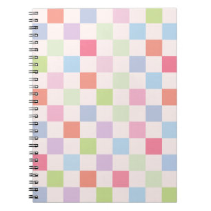 Cuaderno Patrón de tablero de ajedrez funky 02