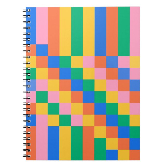 Cuaderno Patrón de tablero de Bauhaus (Frente)