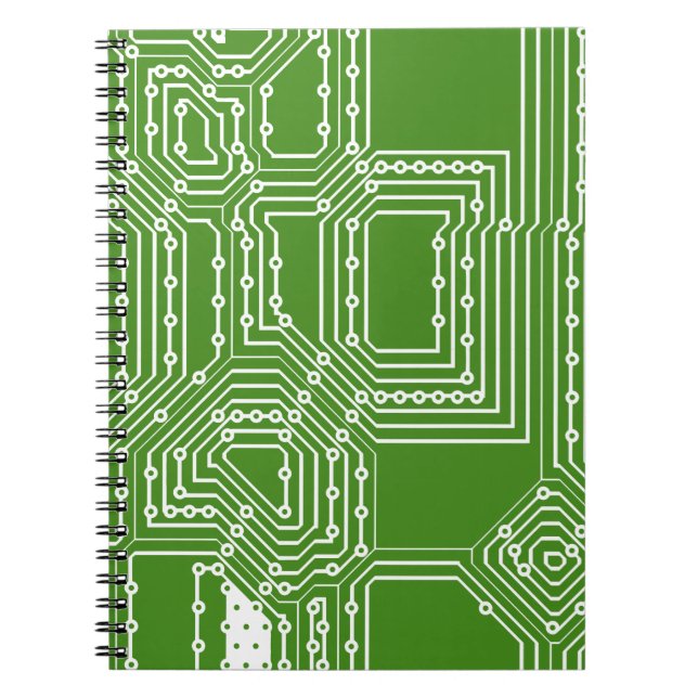 Cuaderno Patrón de tablero de PC (Frente)