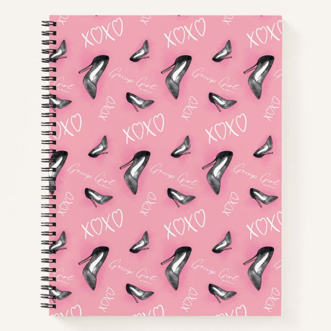 Cuaderno Patrón de tacones altos de Chica Gossip (Anverso)