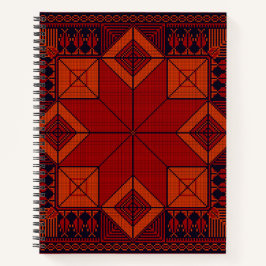 Cuaderno Patrón de tatuajes de bordado palestino tradiciona