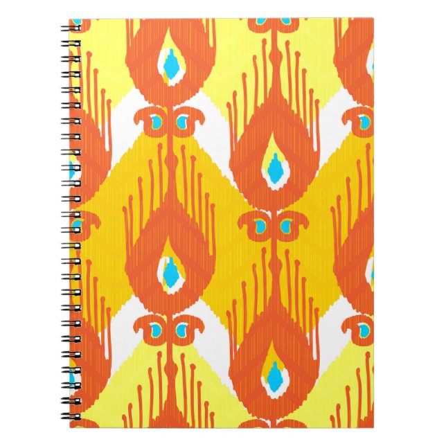 Cuaderno Patrón de tela de Ikat (Frente)