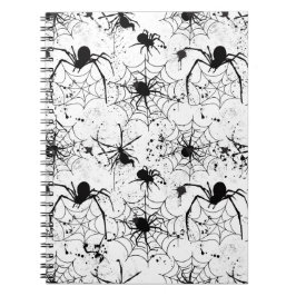 Cuaderno Patrón de telaraña de Halloween