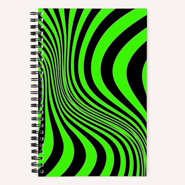 Cuaderno Patrón de textura de impresión de piel de cebra (Anverso)