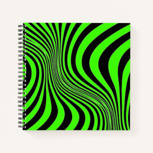 Cuaderno Patrón de textura de impresión de piel de cebra