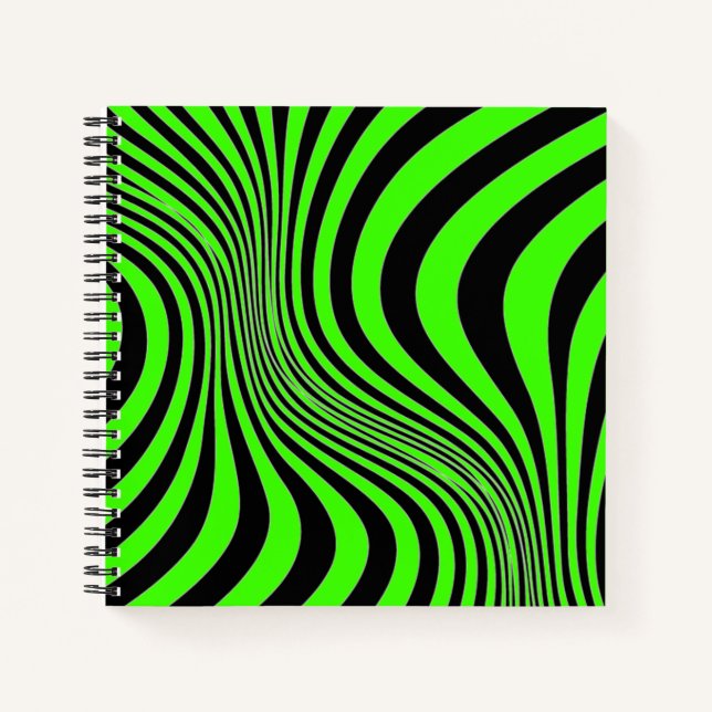 Cuaderno Patrón de textura de impresión de piel de cebra (Anverso)