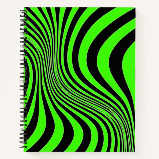 Cuaderno Patrón de textura de impresión de piel de cebra (Anverso)