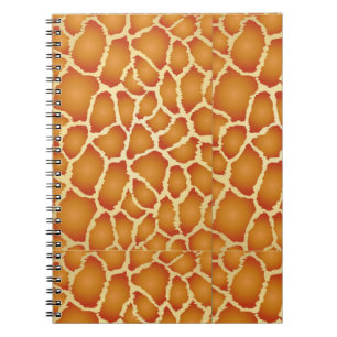 Cuaderno Patrón de textura de piel de jirafa