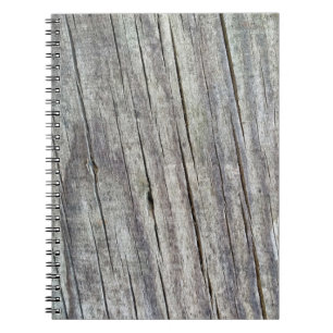 Cuaderno Patrón de textura de tablones de madera desgastada