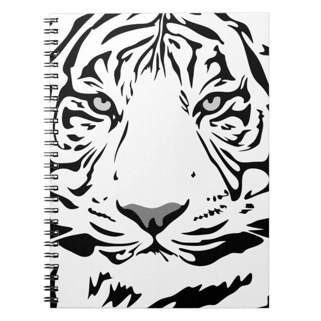 Cuaderno Patrón de tiburón diseño animal plano (Frente)