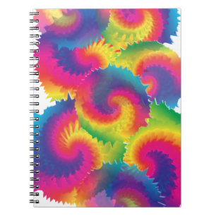 Cuaderno Patrón de tinte de lazo arco iris de Guay