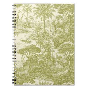 Cuaderno Patrón de toile de jungla Escénico tropical botáni