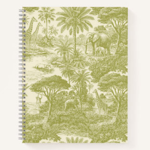 Cuaderno Patrón de toile de jungla Escénico tropical botáni
