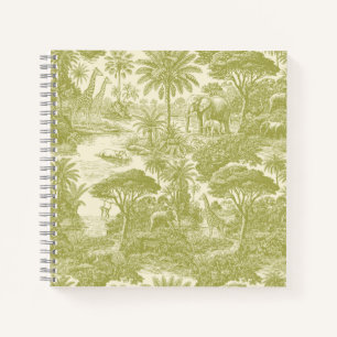 Cuaderno Patrón de toile de jungla Escénico tropical Botáni