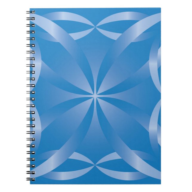Cuaderno patrón de topacio azul (Frente)