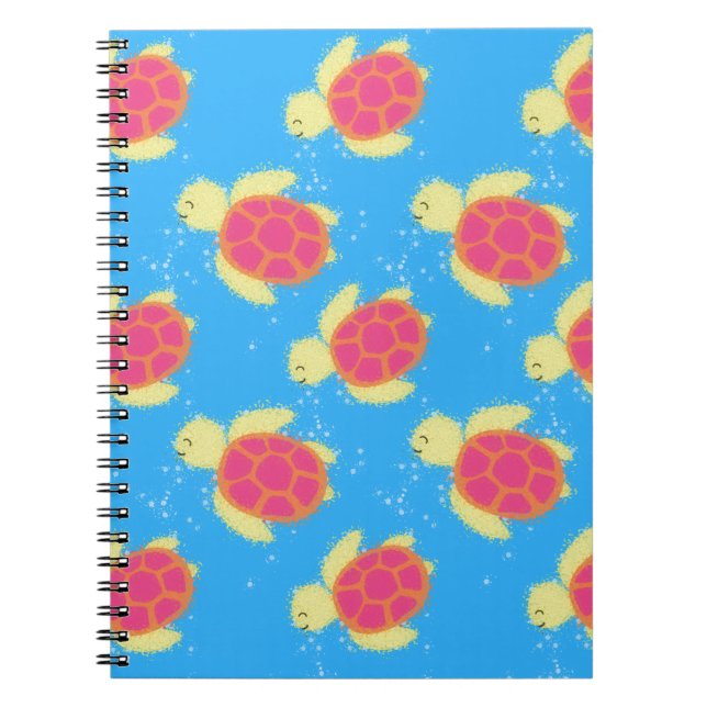 Cuaderno Patrón de tortuga marina (Frente)