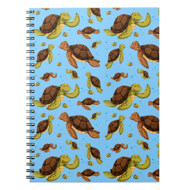 Cuaderno Patrón de tortugas marinas (Frente)