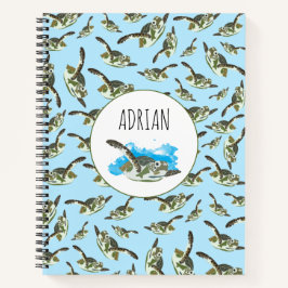 Cuaderno Patrón de tortugas marinas