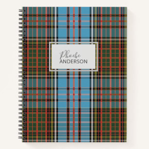 Cuaderno Patrón de tracción de Anderson de Clan Tartán pers
