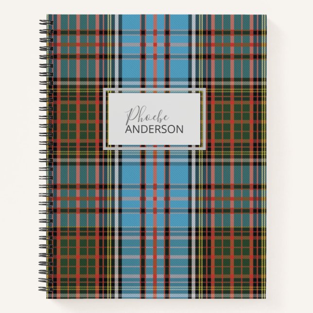 Cuaderno Patrón de tracción de Anderson de Clan Tartán pers (Anverso)