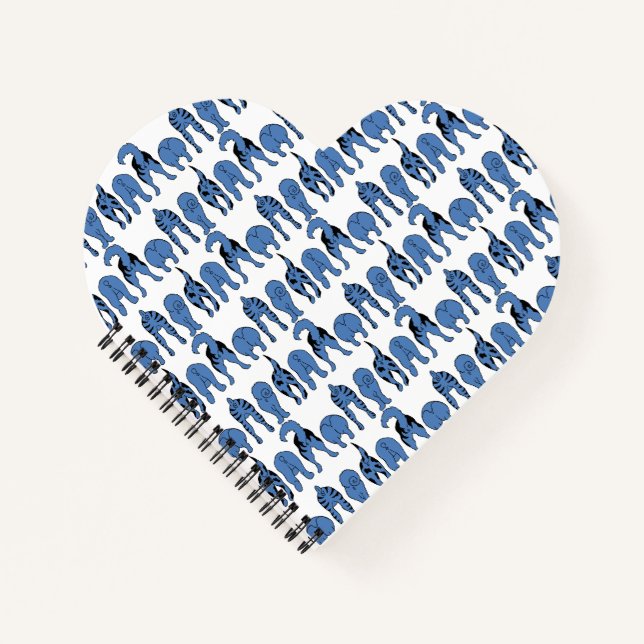 Cuaderno Patrón de Traseros de Perro Azul (Anverso)