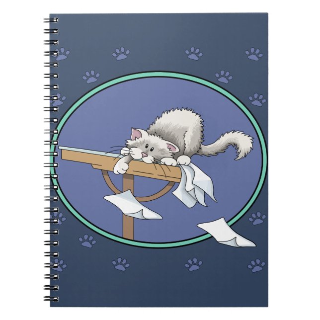 Cuaderno Patrón de travesuras de gato (Frente)