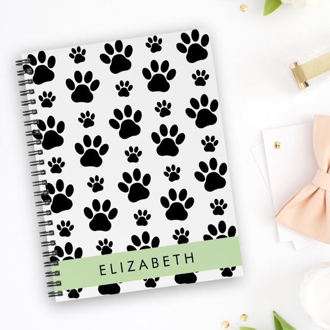 Cuaderno Patrón de traza, garras de perro, negro y blanco,  (Subido por el creador)