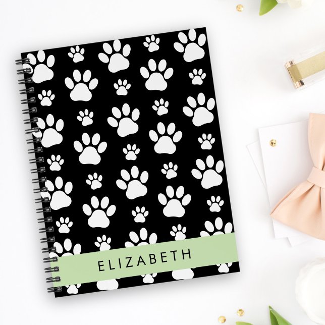 Cuaderno Patrón de traza, garras de perro, negro y blanco,  (Subido por el creador)
