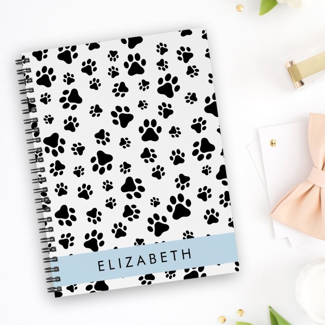 Cuaderno Patrón de traza, garras de perro, negro y blanco,  (Subido por el creador)