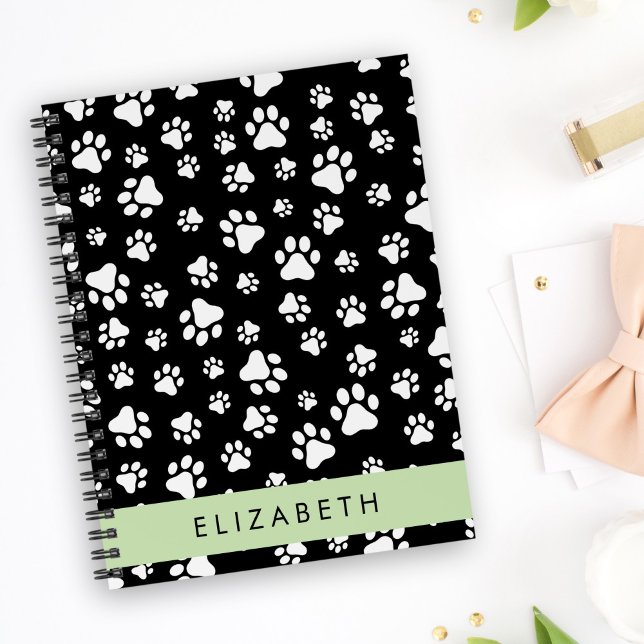 Cuaderno Patrón de traza, garras de perro, negro y blanco,  (Subido por el creador)