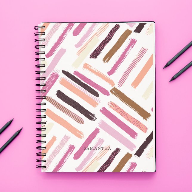 Cuaderno Patrón de trazos de pincel de bonito (Subido por el creador)
