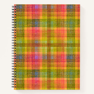 Cuaderno Patrón de trenzado de color de lápiz vibrante