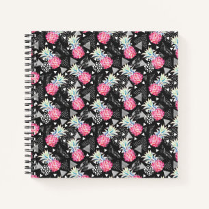 Cuaderno Patrón de triángulo de piña texturizado