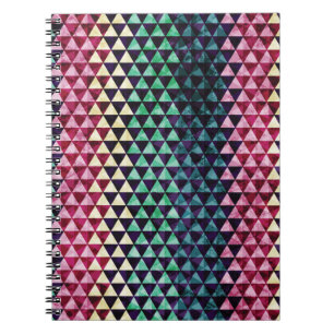 Cuaderno Patrón de triángulo de vintage geométrico sin sold