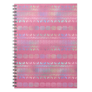 Cuaderno Patrón de Unicornio Bohemio Irisado
