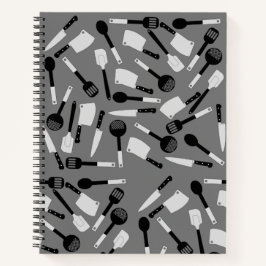 Cuaderno Patrón de utensilios de cocina