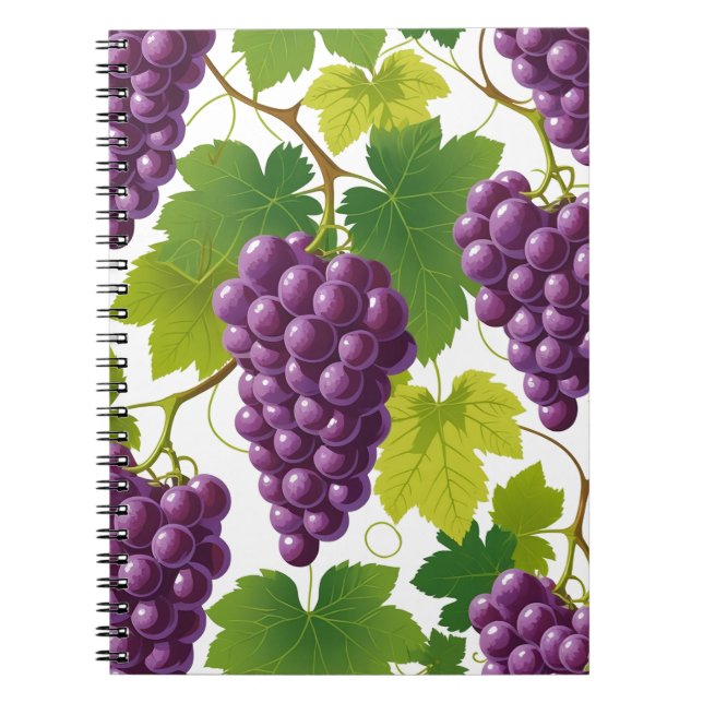 Cuaderno Patrón de uva (Frente)