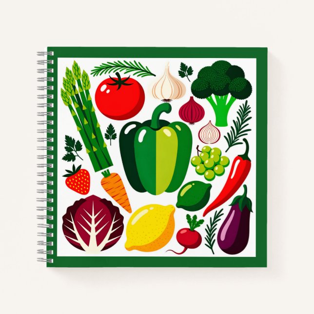 Cuaderno patrón de vegetales (Anverso)