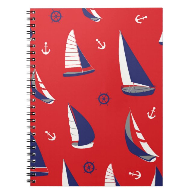 Cuaderno Patrón de velero flojo (Frente)