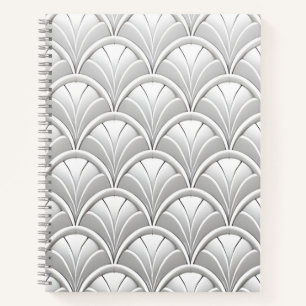 Cuaderno Patrón de ventilador Art Deco