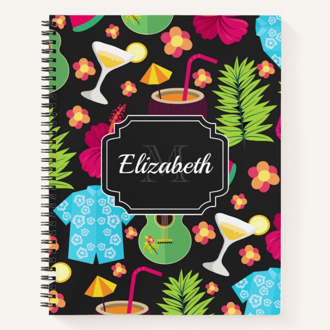 Cuaderno Patrón de verano de Hawái (Anverso)