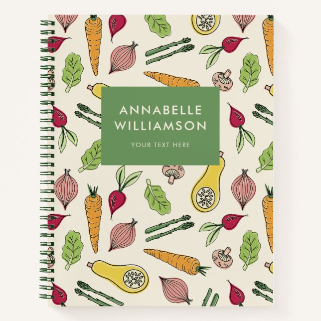 Cuaderno Patrón de verduras (Anverso)