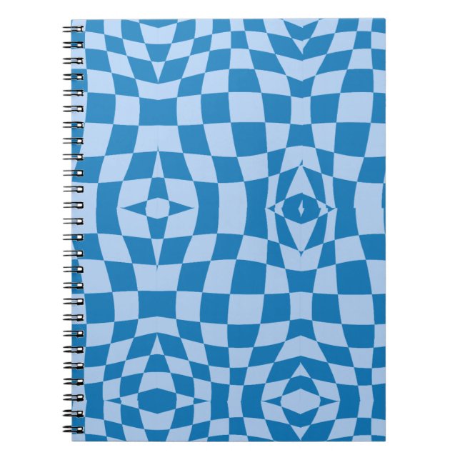 Cuaderno Patrón de verificación azul (Frente)