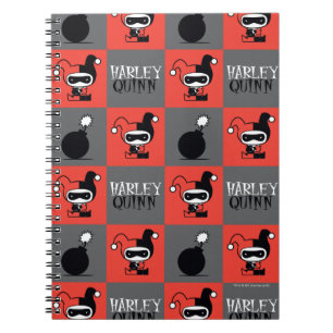 Cuaderno Patrón de verificación de Chibi Harley Quinn